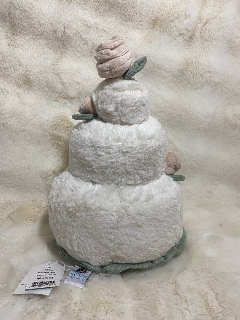 Jellycat Wedding Cake plush (Category: Plushies & Soft Toys) located in Kalibo. Submitted by ollie_stuffshop (Listing ID 1471280582, Image 3). Description: 30cm x 19cm Before you send your inquiries: ❗️Last Price is already posted ❗️Manage your expectations, WYSIWYG ❗️May need washing ❗️Dropoff is every Wednesday & Sunday.
