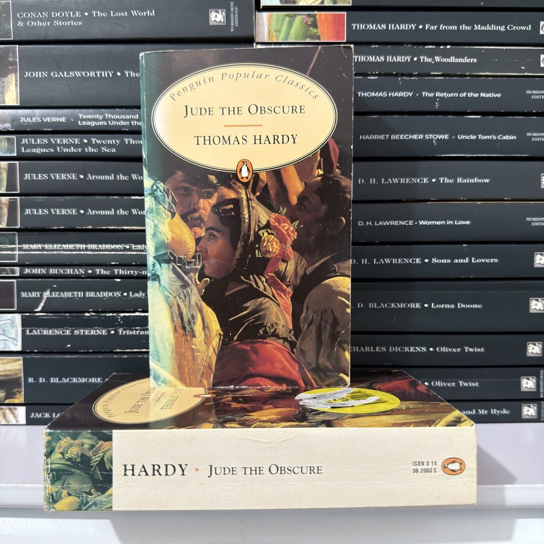 Jude the Obscure Thomas Hardy Penguin Popular Classics (Category: Storybooks) located in Lingayen. Submitted by readwjane (Listing ID 1471135874, Image 1). Description: - Title: Jude the Obscure by Thomas Hardy - Edition: Penguin Popular Classics - Format: Paperback book - Features: Vintage cover art and clearly labeled spine - ISBN: 0-14-06.2060-5 - Condition: Good classic literature read.