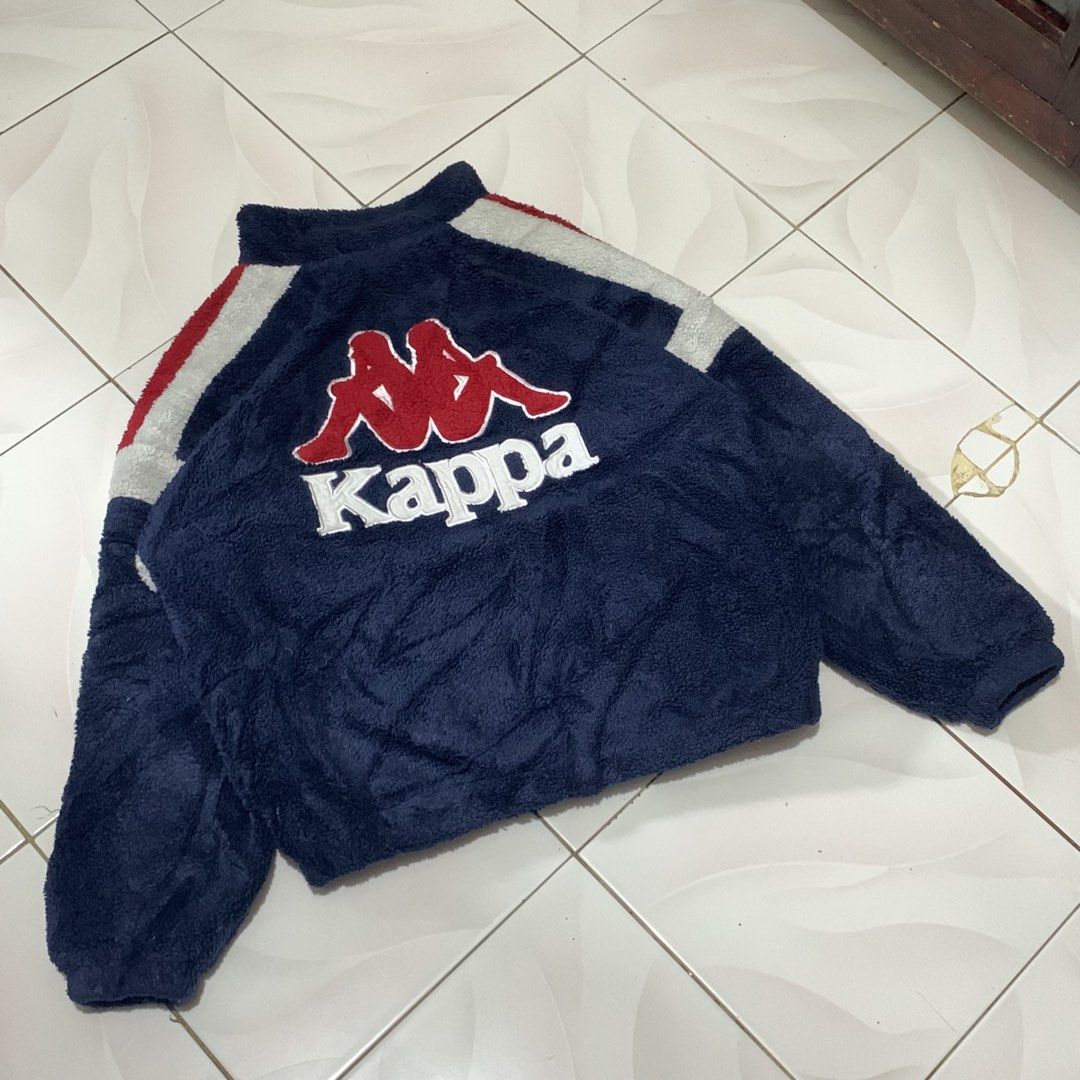 Kappa Sherpa Fleece Jacket (Category: Coats, Jackets and Outerwear) located in Bacolod City. Submitted by dasmarinascarlo (Listing ID 1471193294, Image 3). Description: Kappa Sherpa Fleece Jacket • Dimesions :Width 23 :Length 23.5 •Condition: Good Condition •Color: Navy Blue, White & Red •Color rate: 9.5/10 📩 Message me for inquiries! 📦 Available for shipping. Please check the photos and measurements before purchasing..