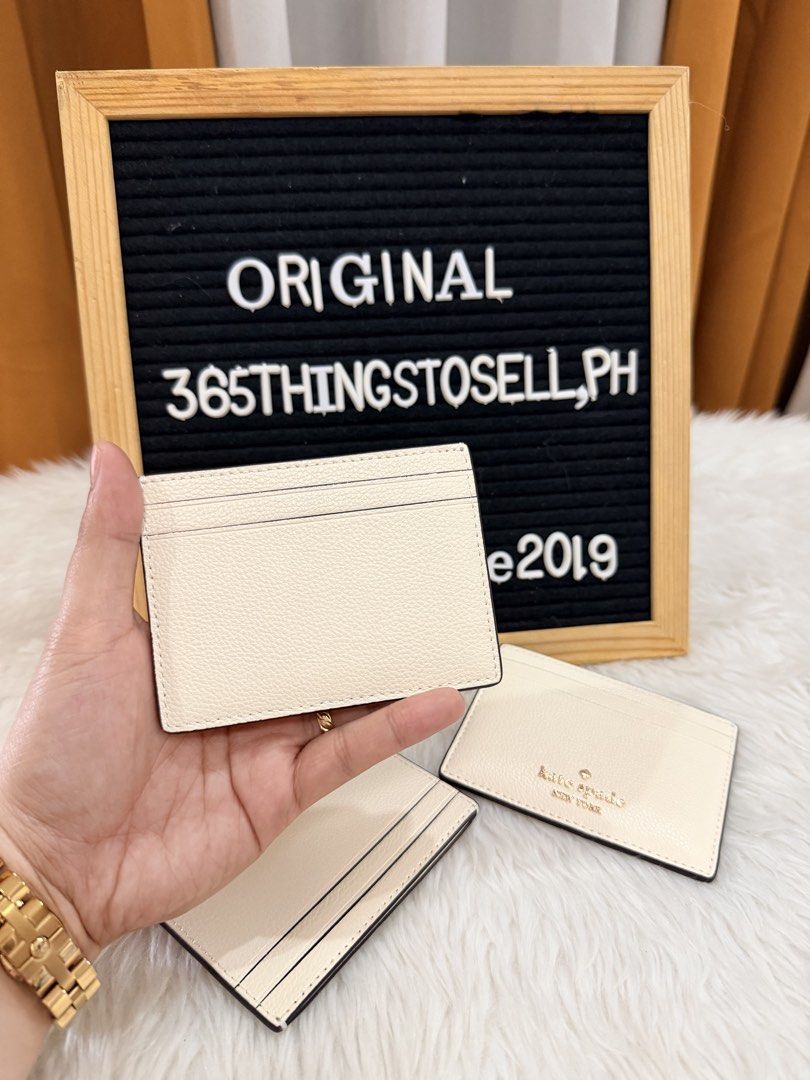 Kate spade (Category: Wallets & Card holders) located in Masantol. Submitted by 365thingstosell.ph (Listing ID 1471133513, Image 2). Description: 1,200 + sf All items are 💯Original and Brandnew Some items are no inclusions thus selling super low‼️ Ano po inclusion? Walang tag? Carecard, Etc… What you see is what you get, actual photo posted and Onhand items ready to ship. If you want full inclusions like mall or store bought, then please sa stor