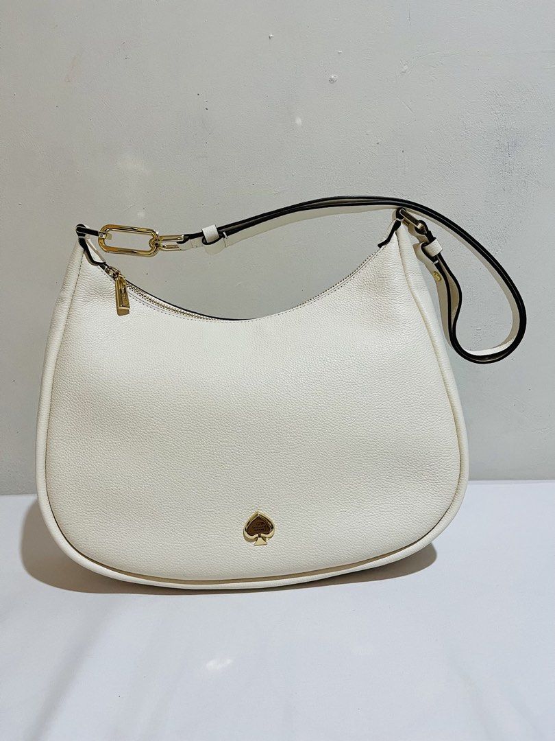 Kate Spade Kayla Large Shoulder Bag (Category: Luxury Bags & Wallets) located in Marikina City. Submitted by cafeenplus (Listing ID 1471126337, Image 1). Description: ✨ FOR SALE: KATE SPADE KAYLA LARGE SHOULDER BAG – WHITE 🤍👜 Classy, elegant, and timeless! 🤍 Perfect for everyday use or when you want to elevate your outfit. Can also be worn as a sling bag for a versatile look! ✨ Details: • Brand: Kate Spade • Model: Kayla Large Shoulder Bag • C
