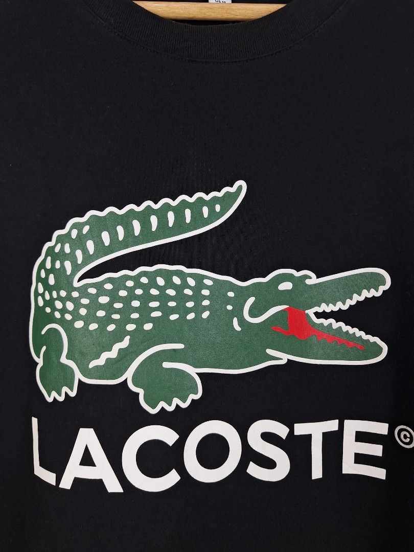Lacoste Big Crocodile Logo shirt (Category: Tshirts & Polo Shirts ) located in Sibulan. Submitted by studioxano (Listing ID 1471172947, Image 3). Description: Lacoste Big Crocodile Logo shirt -P1,200 + SF Size M length 28 / Width 20.5 Excellent condi 9.5/10 color rate presentable sign usage no major issue Loc: Dumaguete city.