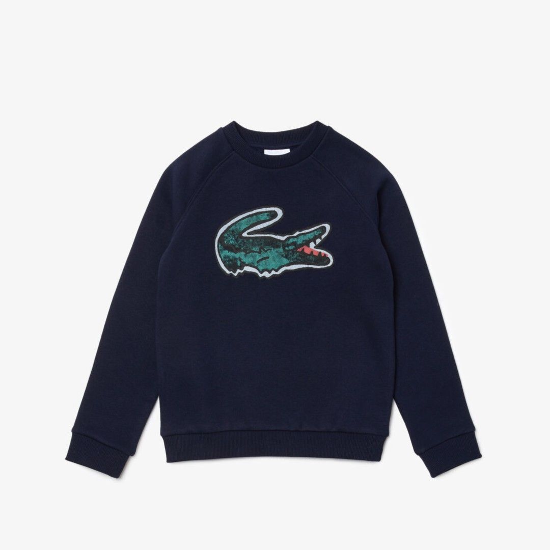 LACOSTE BIG LOGO SWEATER SIZE 6 (Category: Hoodies) located in Manila. Submitted by lunaras_declutter (Listing ID 1471148235, Image 1). Description: GOOD AS NEW 10 COLOR RATE NO ISSUE SIZE 6.
