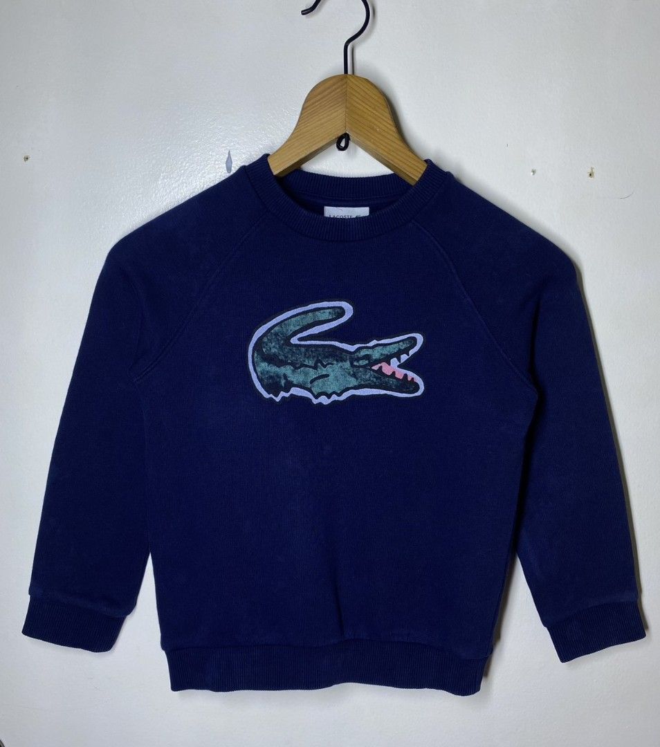 LACOSTE BIG LOGO SWEATER SIZE 6 (Category: Hoodies) located in Manila. Submitted by lunaras_declutter (Listing ID 1471148235, Image 2). Description: GOOD AS NEW 10 COLOR RATE NO ISSUE SIZE 6.