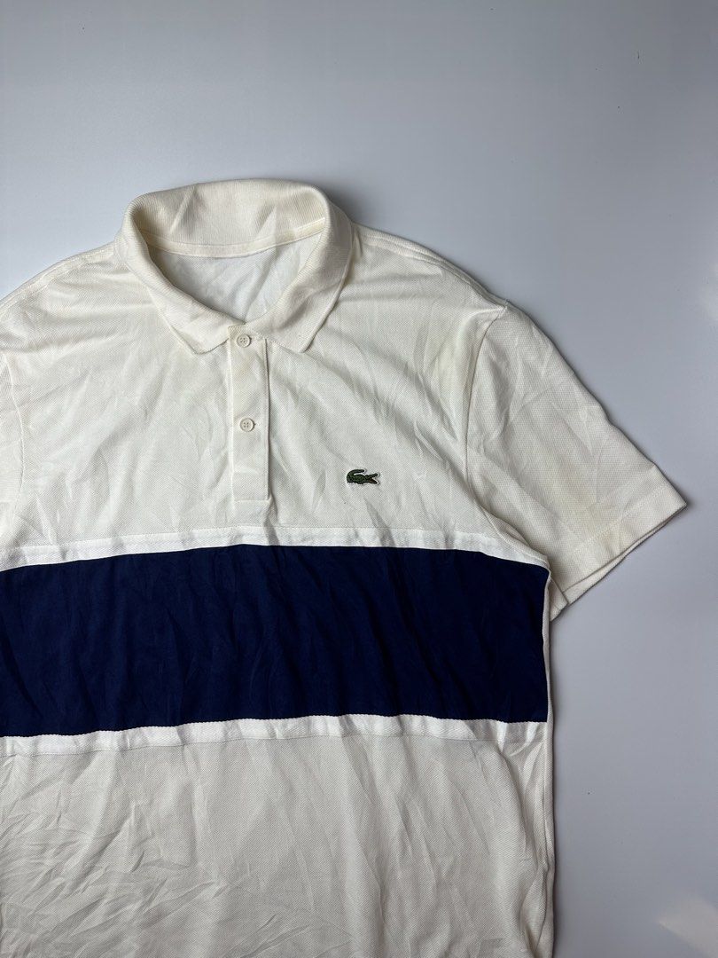 Lacoste ColorBlocked Polo Shirt (Category: Activewear) located in Bacolod City. Submitted by 2k.archives (Listing ID 1471263413, Image 3). Description: • Excellent to Nearnew • Need Wash Only • Authentic • Size Large.