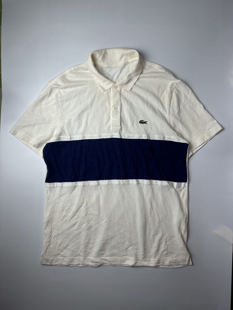 Lacoste ColorBlocked Polo Shirt (Category: Activewear) located in Bacolod City. Submitted by 2k.archives (Listing ID 1471263413, Image 2). Description: • Excellent to Nearnew • Need Wash Only • Authentic • Size Large.