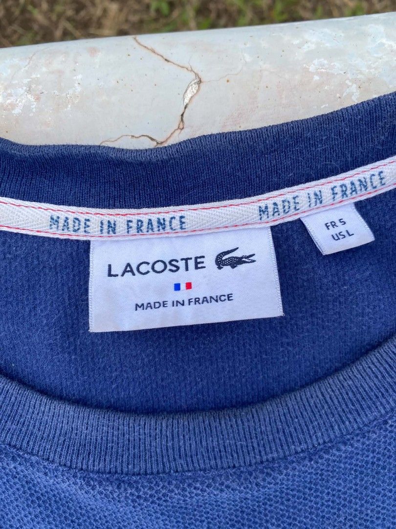 Lacoste Striped T-shirt (Category: Activewear) located in Leyte. Submitted by jimsalbero420. (Listing ID 1471225281, Image 3). Description: Lacoste Striped T-shirt Width -21 Length -27 No issue Need Wash.