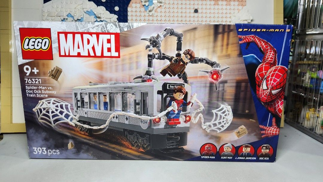 Lego Marvel Spider-Man vs. Doc Ock Subway Train Scene 76321 (Category: Lego & Building Sets) located in Muntinlupa City. Submitted by getosells (Listing ID 1471138525, Image 1). Description: LEGO Marvel 76321 Spider-Man versus Doc Ock Subway Train Scene ➡️ SEALED.