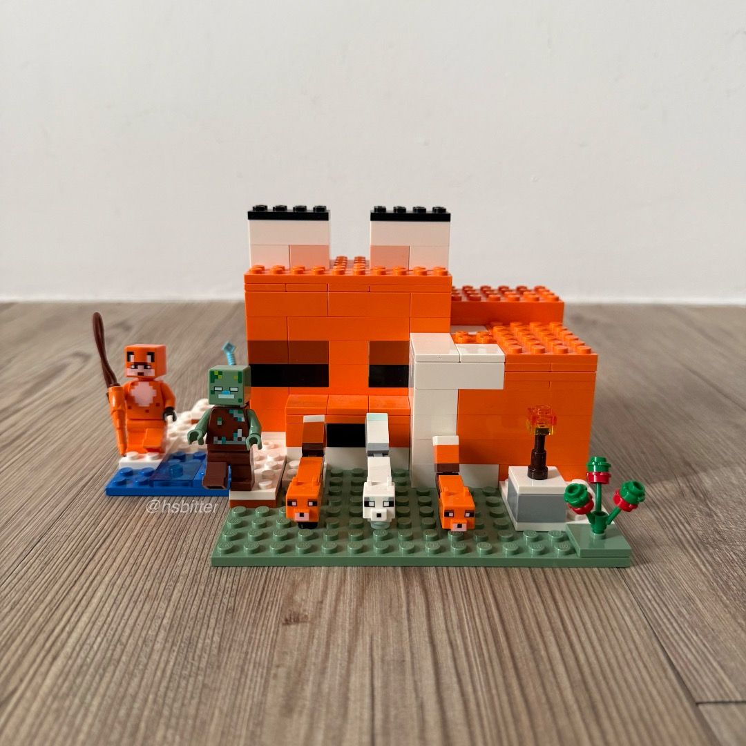 Lego Minecraft Fox Lodge Blocks Bricks Kids Toys, Toys & Collectibles ...