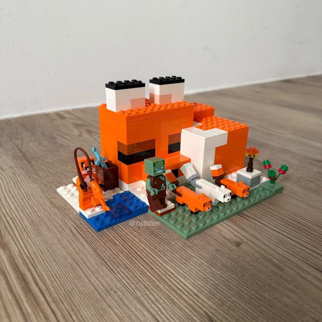 Lego Minecraft Fox Lodge Blocks Bricks Kids Toys, Toys & Collectibles ...