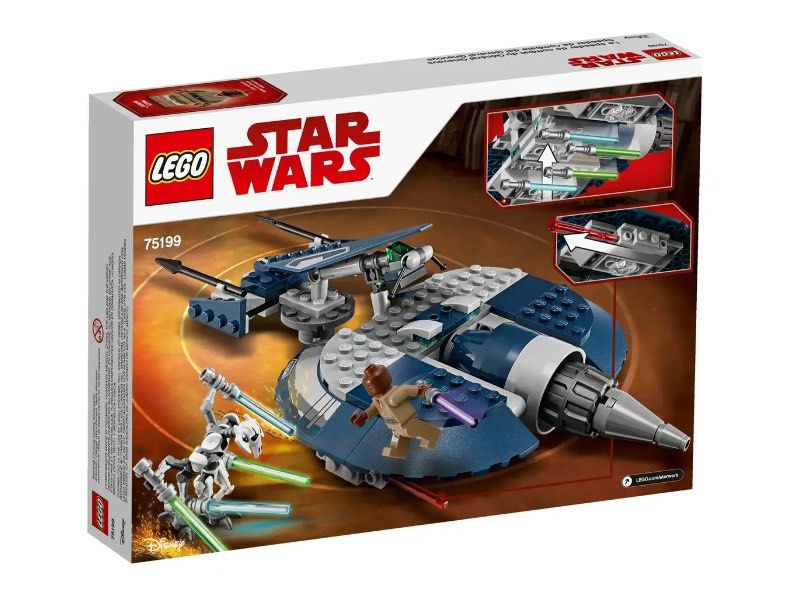 LEGO Star Wars General Grievous' Combat Speeder 75199, Toys ...