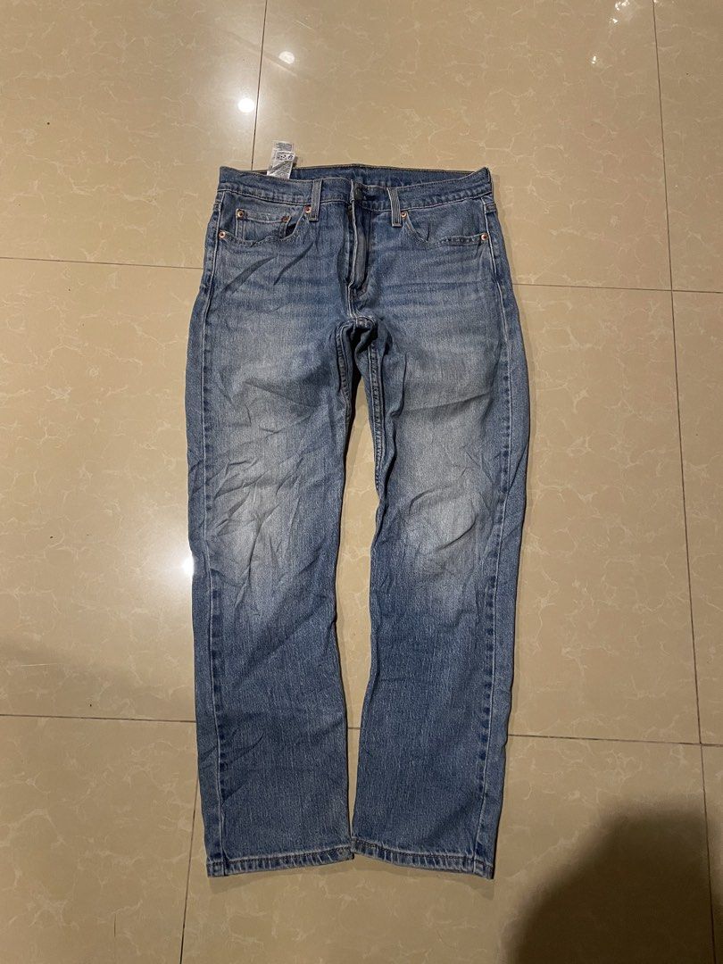 Levi's 502 Regular Taper Jeans W30 L30 (Category: Jeans) located in Davao. Submitted by loythrift30 (Listing ID 1471256917, Image 1). Description: - Brand/Model: Levi's 502 - Size: W30 L30 (marked on back leather patch) - Fit: Regular taper fit - Wash: Medium wash denim with light factory distressing - Details: Classic 5-pocket styling, button fly, copper rivets, and iconic red tab - Condition: Clean throughout with inner care tags intact.