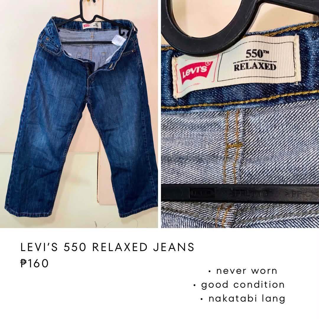 LEVI’S 550 RELAXED JEANS (Category: Jeans) located in Tanza. Submitted by tokiato (Listing ID 1471165704, Image 1). Description: get niyo na !! please no cancellation & no refund once confirmed. can do meet ups around Tanza & Naic Cavite, shoulder niyo sf if ipapa-deliver via jnt or lalamove. .