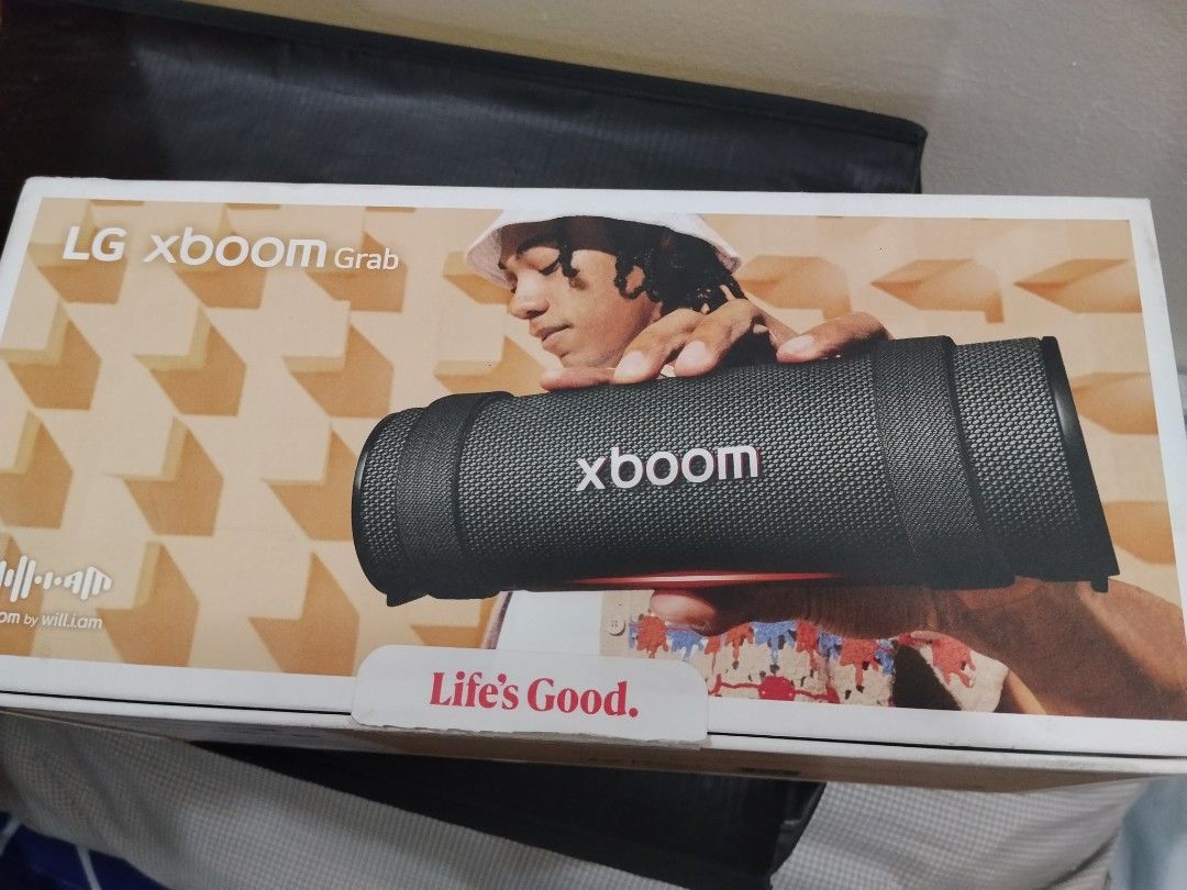 LG xboom Grab portable Bluetooth speaker (Category: Soundbars, Speakers & Amplifiers) located in Bulacan. Submitted by cjcshop22 (Listing ID 1471171197, Image 1). Description: - Authentic LG XBOOM Grab speaker - Powerful sound with deep bass and clear highs - Water-resistant build, ideal for poolside hangouts and outdoor use - Long-lasting battery for all-day and all-night music - Fast and easy Bluetooth pairing with phones and laptops.
