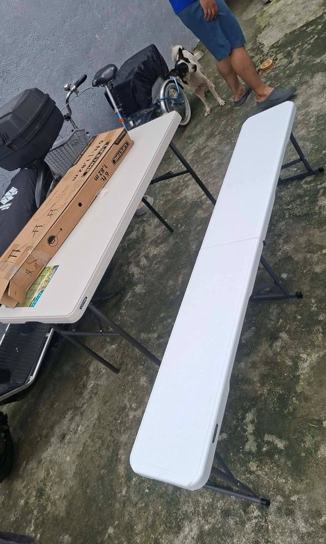 LIFETIME Folding Bench 6ft (Category: Chairs) located in Manila. Submitted by redonlineshop (Listing ID 1471127310, Image 1). Description: LIFETIME Folding Bench 6ft / 1.82 m ₱2150 BRAND NEW ONHAND and Ready to Deliver Accept Gcash payment/COD Same day delivery + SF.