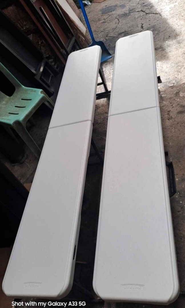LIFETIME Folding Bench 6ft (Category: Chairs) located in Manila. Submitted by redonlineshop (Listing ID 1471127310, Image 2). Description: LIFETIME Folding Bench 6ft / 1.82 m ₱2150 BRAND NEW ONHAND and Ready to Deliver Accept Gcash payment/COD Same day delivery + SF.