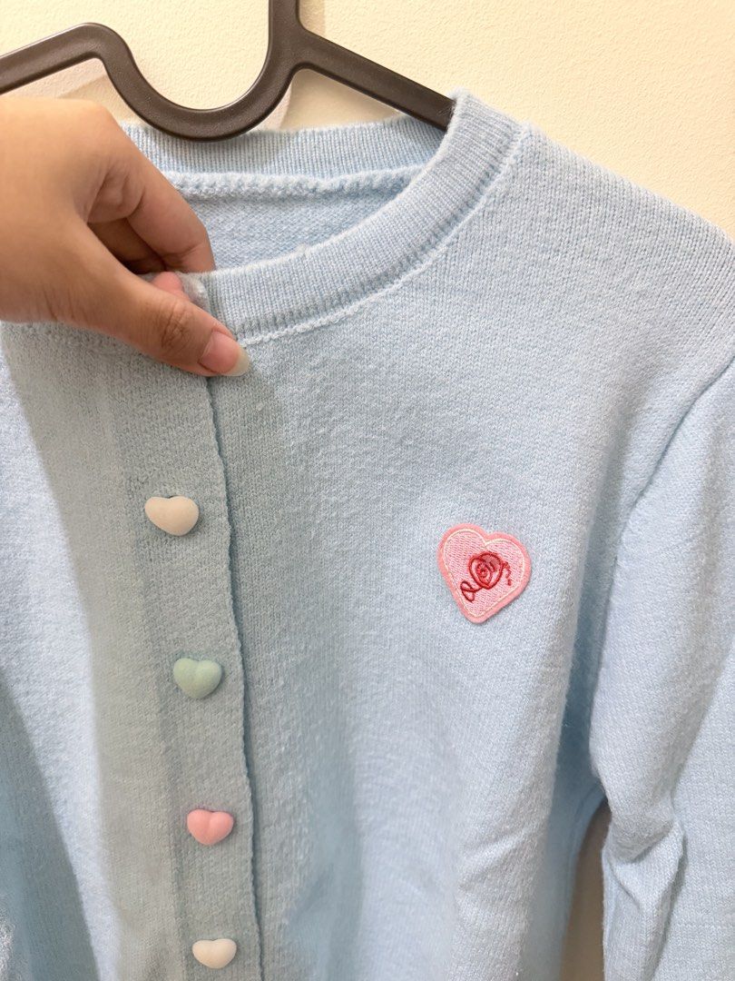 Light Blue Button down Cardigan (Category: Coats, Jackets and Outerwear) located in Manila. Submitted by xmagic.shopx (Listing ID 1471137019, Image 3). Description: So pretty in actual!.