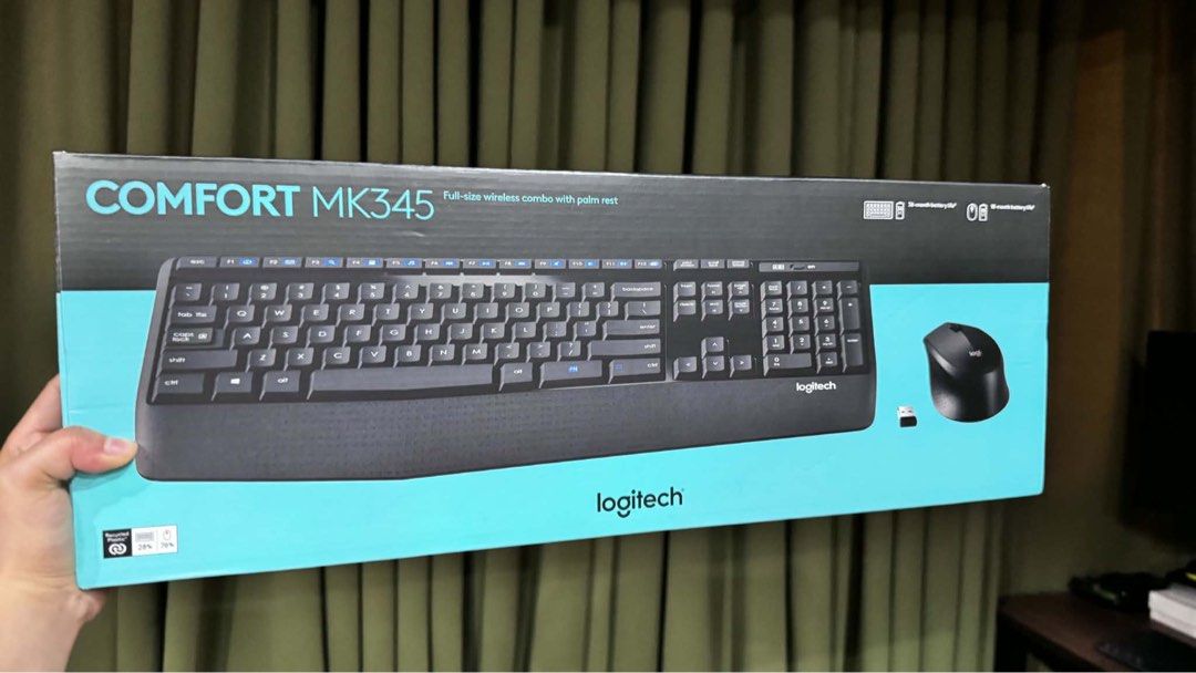 LOGITECH MK345 WIRELESS KEYBOARD AND MOUSE COMBO (Category: Computer Keyboard) located in Caloocan City. Submitted by anglca_ (Listing ID 1471261940, Image 1). Description: LOGITECH MK345 WIRELESS KEYBOARD AND MOUSE COMBO - brand new north caloocan area. pm me! .