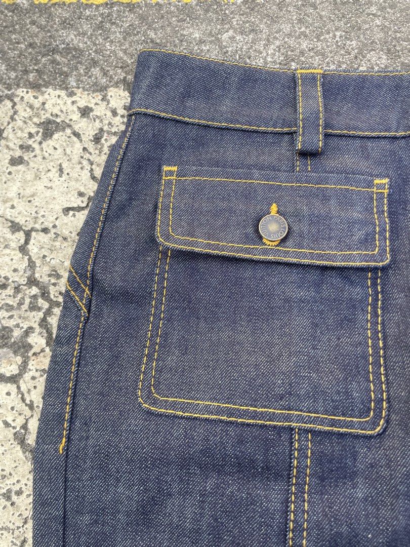 Louis vuitton Midi skirt denim (Authentic) (Category: Luxury Apparel) located in Alegria. Submitted by deniseeee.21 (Listing ID 1471125254, Image 3). Description: Size 40 Very good condition guaranteed authentic 5k for a louis vuitton? .