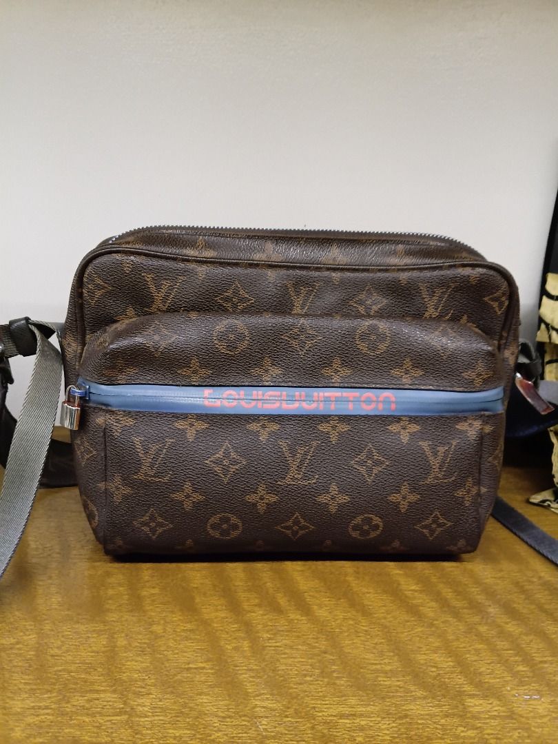 Louis Vuitton Monogram Messenger Bag (Category: Luxury Bags & Wallets) located in Caloocan City. Submitted by harrypotter0215 (Listing ID 1471223492, Image 1). Description: - Authentic Louis Vuitton Monogram Canvas Crossbody Bag - Classic brown monogram pattern with a chic messenger style - Eye-catching front zip pocket with blue trim and red lettering - Comfortable, adjustable canvas shoulder strap - Multiple compartments for easy organization o