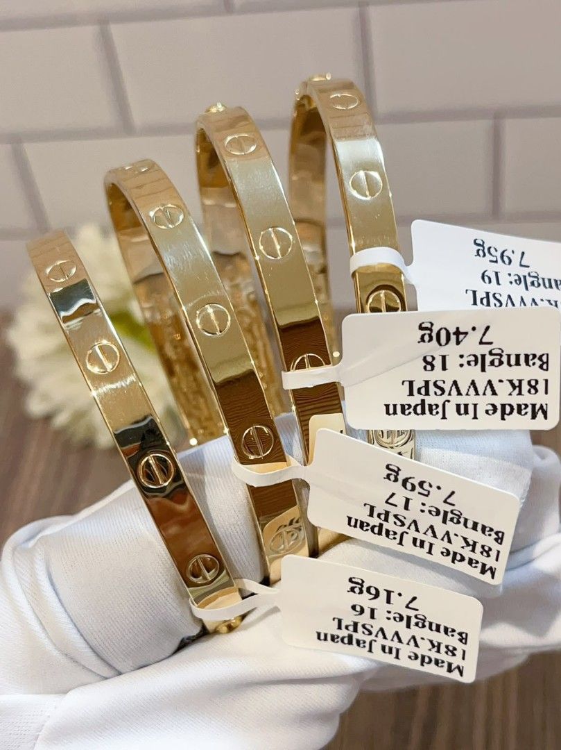 love bangle 18k japan gold screw lock (Category: Bracelets) located in Manila. Submitted by primejewelry (Listing ID 1471292290, Image 1). Description: .