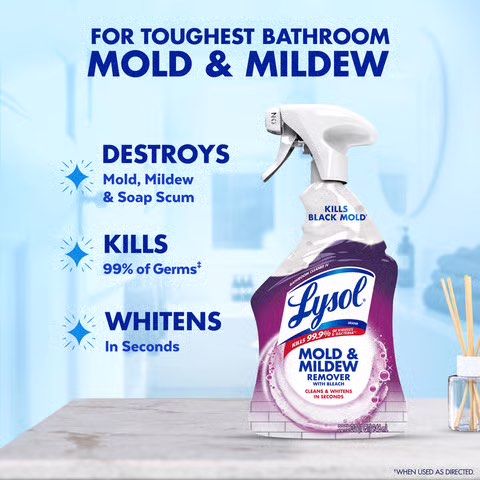 Lysol Mold & Mildew Remover Spray Black Mold Bathroom Cleaner (Category: Cleaning Tools & Supplies) located in Quezon City. Submitted by theluxurycityph. (Listing ID 1471230839, Image 3). Description: Lysol Mold & Mildew Remover Spray Black Mold Bathroom Cleaner.