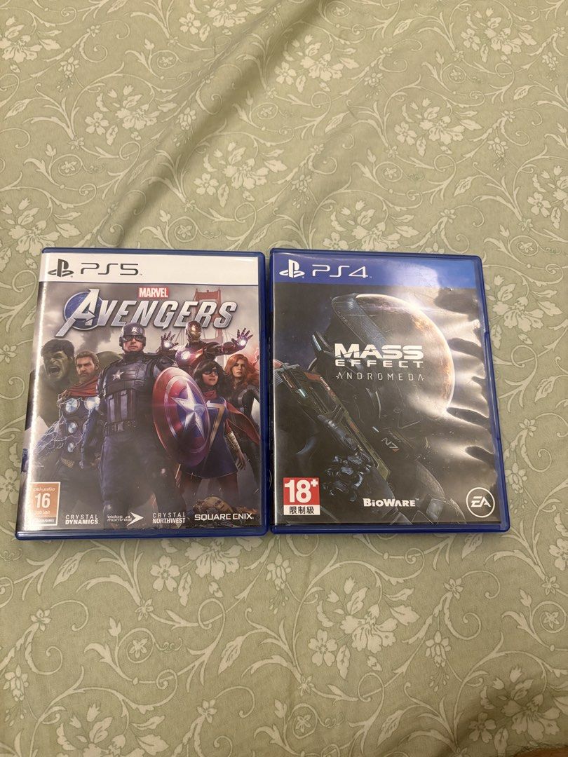 Avengers and Mass Effect Ps5/Ps4 games (Category: PlayStation) located in Quezon City. Submitted by tj99s (Listing ID 1471259948, Image 1). Description: Ps5 and ps4 game bundle Sold as a bundle only Marvel Avengers Mass Effect Andromeda For 700 Price Negotiable RFS: Done playing Open for shipping If meetup Waltermart Munoz, Trinoma, SM north, SM Megamall.