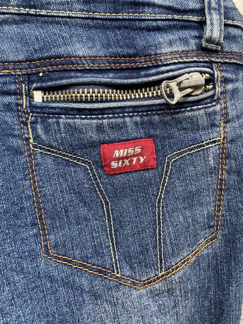 Miss Sixty Zip hem Low rise Denim (Category: Jeans) located in General Trias. Submitted by akirp (Listing ID 1471160735, Image 3). Description: waist: 28 Miss Sixty Jnt lalamove MOP gcash.