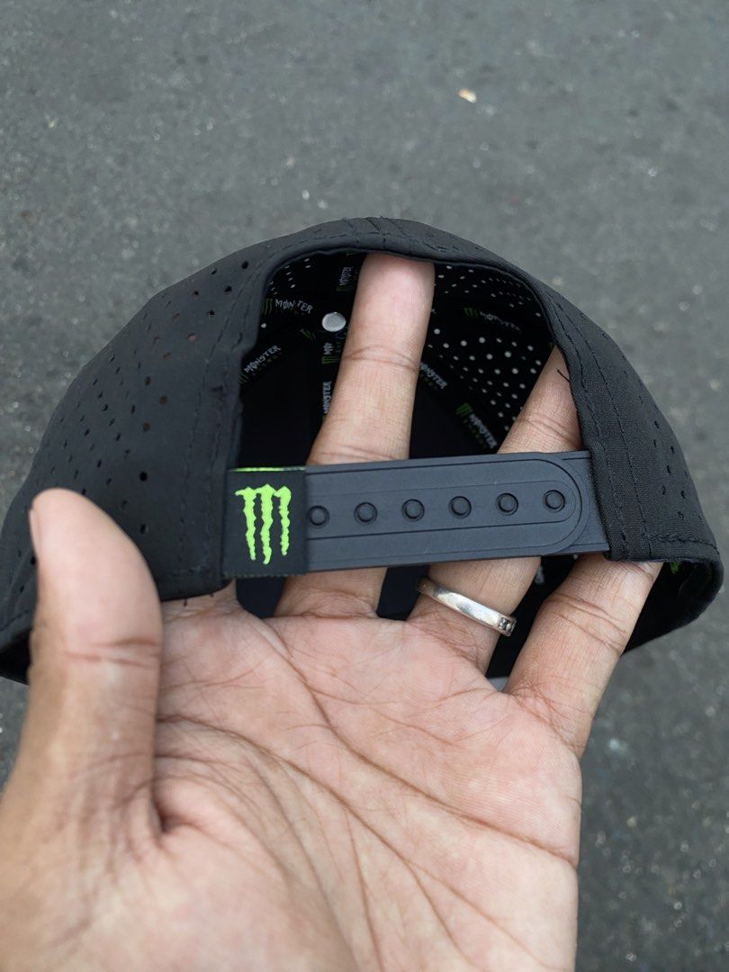 monster energy perforated cap rubber logo (Category: Caps & Hats) located in Manila. Submitted by ownywest833 (Listing ID 1471119799, Image 3). Description: brandnew.