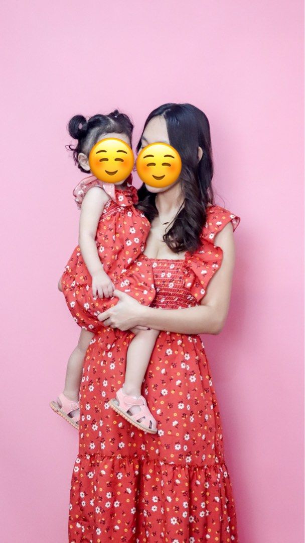 Mother & Daughter Outfit (Category: Babies & Kids Fashion) located in Marikina City. Submitted by mendozaek1 (Listing ID 1471261712, Image 1). Description: Color: Rust Freesize For baby : 1-3y .