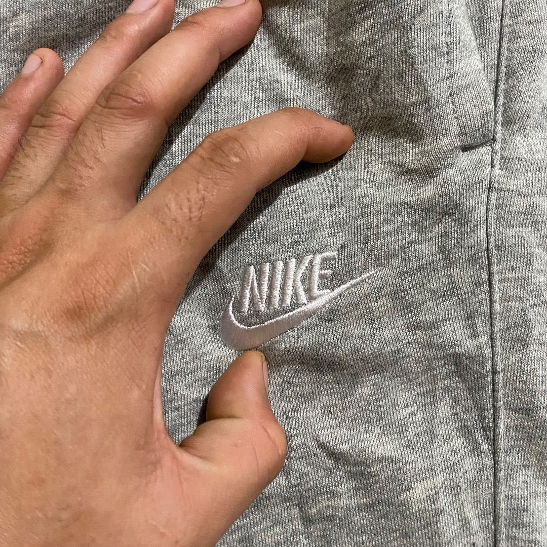 Nike Grey Sweatpants Size M (Category: Joggers) located in Bacolod City. Submitted by jeybe112019 (Listing ID 1471271967, Image 2). Description: - Brand: Nike - Condition: Brand new with tags - Color: Grey - Size: Medium (fits waist 30-31 inches) - Material: Soft and comfortable cotton blend - Design: Embroidered logo on the left leg, adjustable drawstring waistband - Fit: Standard casual fit - Origin: Made in China - Ideal for: Everyday wear, lo