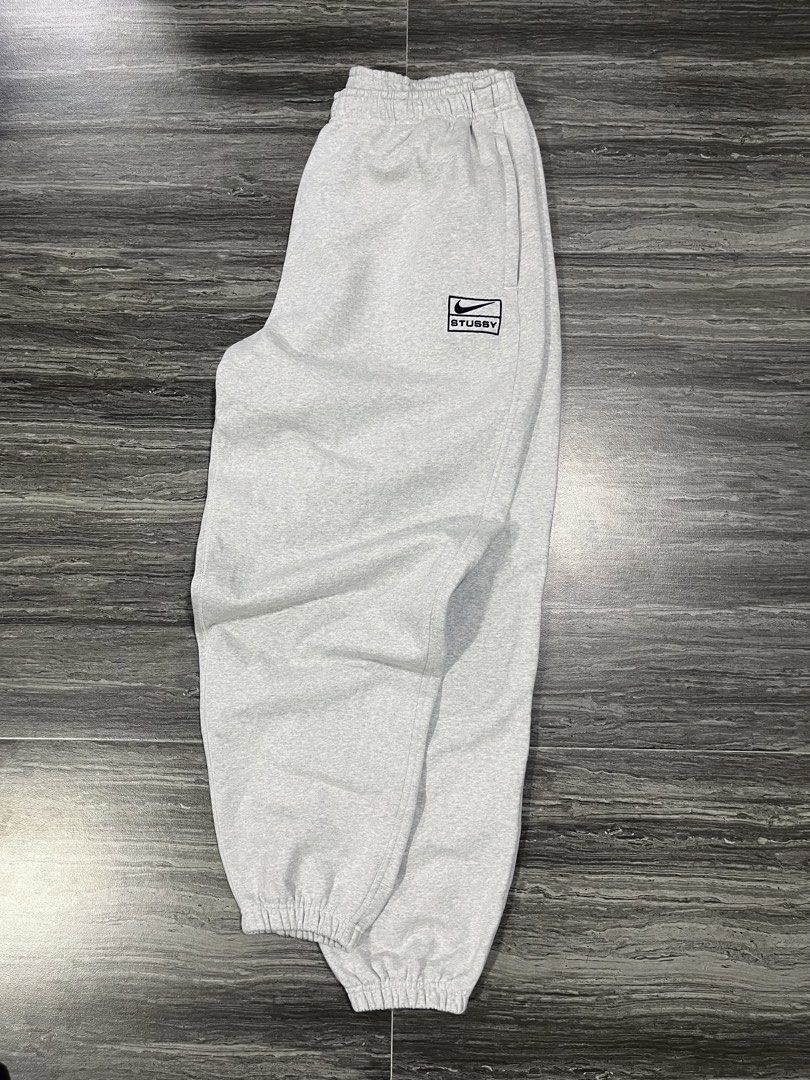 Nike x Stussy Sweatpants SS24 (Authentic) (Category: Joggers) located in Manila. Submitted by fresh2def (Listing ID 1471142270, Image 2). Description: Nike x Stussy Sweatpants SS24 (Authentic) Size XL | Like New Very small pinhole back part (unnoticeable) ₱4,500.