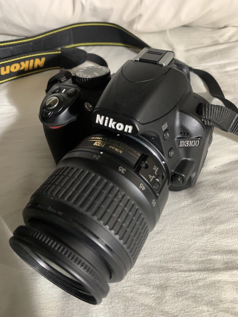Nikon D3100 + 2 lenses + accessories (Category: Cameras) located in General Trias. Submitted by anyugates (Listing ID 1471124893, Image 1). Description: 📸 FS: Nikon D3100 + 2 lenses + accessories (complete starter kit) 📦 INCLUSIONS: Nikon D3100 body + battery AF-S DX 18-55mm kit lens AF-S DX 18-105mm VR lens Camera bag + strap 32GB SD card + card reader Nikon MH-24 battery charger + cable 📸 Shutter count: 5,000+ ⚠️ HONEST ISSUES: • LCD has vig