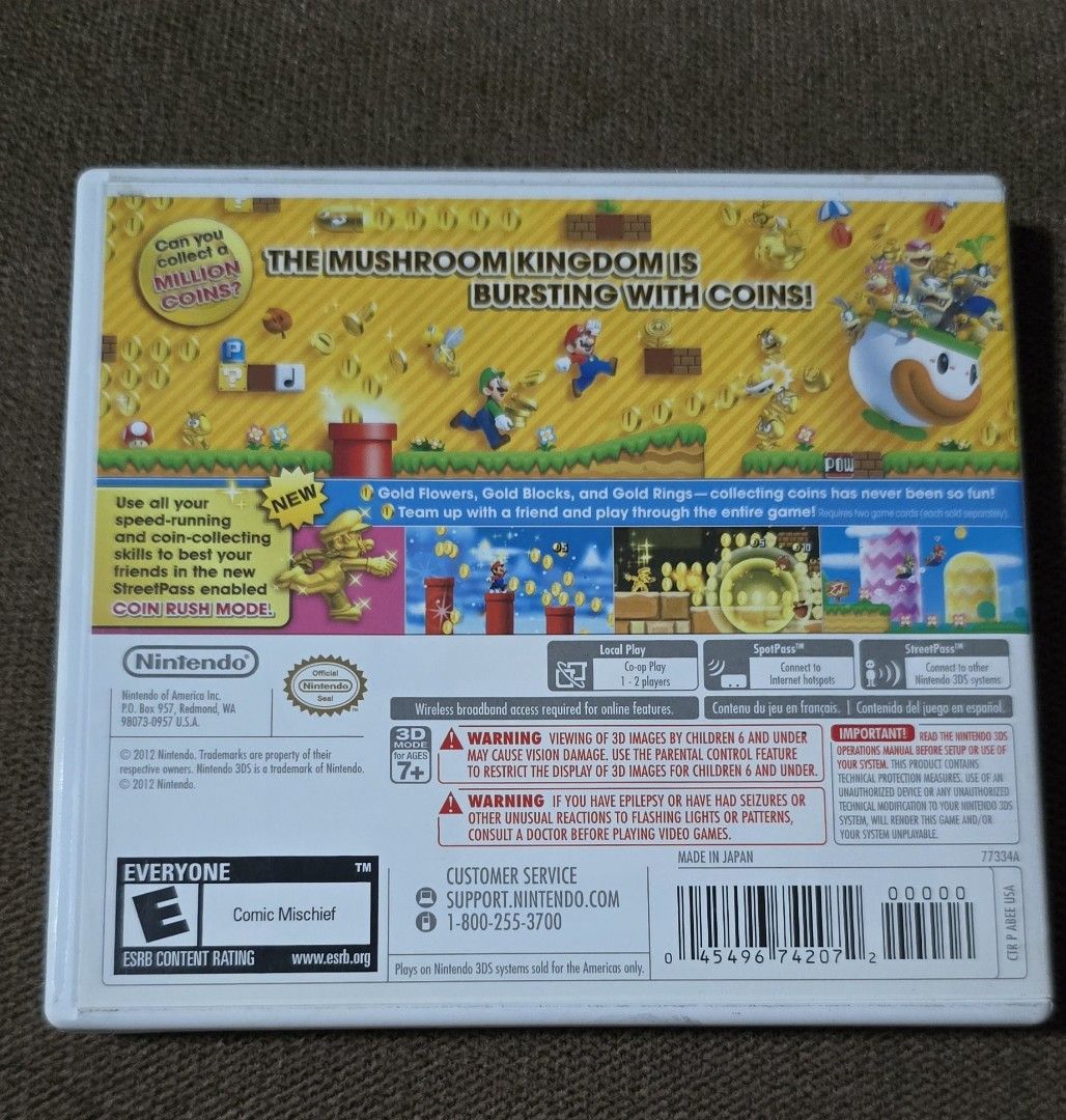 Nintendo 3ds super mario bros. 2 preowned (Category: Nintendo) located in Cavite. Submitted by jojoscollection (Listing ID 1471283464, Image 2). Description: US Version actual photos are posted Tested and working, will test again before we ship the item Shipping fee will be shouldered by the buyer J&T Express, Lalamove or Pickup Location: Dasmariñas, Cavite.
