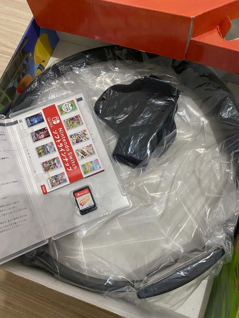 Nintendo Switch Ring Fit Adventure Full Set (Category: Nintendo) located in Pasay City. Submitted by red.aries199x (Listing ID 1471275676, Image 3). Description: - Item: Ring Fit Adventure for Nintendo Switch - Condition: Brand new, opened only to check contents (Unused) - Inclusions: Physical game card in original case, Ring-Con accessory, and leg strap - Packaging: Comes in its original box - Perfect for getting fit while gaming at home!.