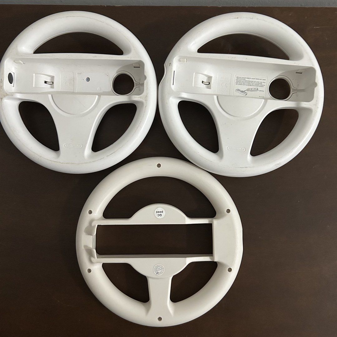Nintendo Wii Steering wheel (Category: Nintendo) located in Quezon City. Submitted by argamenest (Listing ID 1471258306, Image 1). Description: Nintendo Wii Steering Wheels 350 each only 📍 Fairview QC.