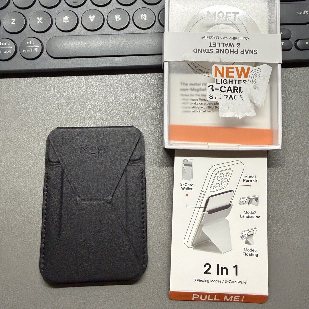 Original Moft Snap-On Phone Stand and Card Holder (Category: Cases & Sleeves) located in Quezon City. Submitted by amouredeclutters (Listing ID 1471208781, Image 1). Description: Used once only..