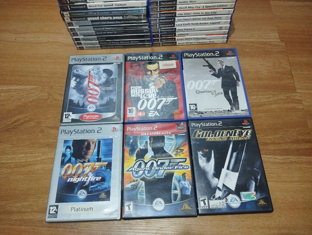 Original Playstation2 Games U/C PAL CIB (Category: PlayStation) located in Manila. Submitted by thrifted_shop08 (Listing ID 1471146191, Image 2). Description: 007 Set 6pcs For 2500 Sonic Gems Collection 300 Sonic Plus Mega Collection 300 Killzone 300 Max Payne2 500 Tomb Raider 400 Splinter Cell 300 The Sims 400 The Sims 2 Pets 400 The Sims Urbz 300 Kingdom Hearts U/C 500 Need For Speed Underground2 400 Need For Speend Carbon 400 Guitar Hero2 U/C 