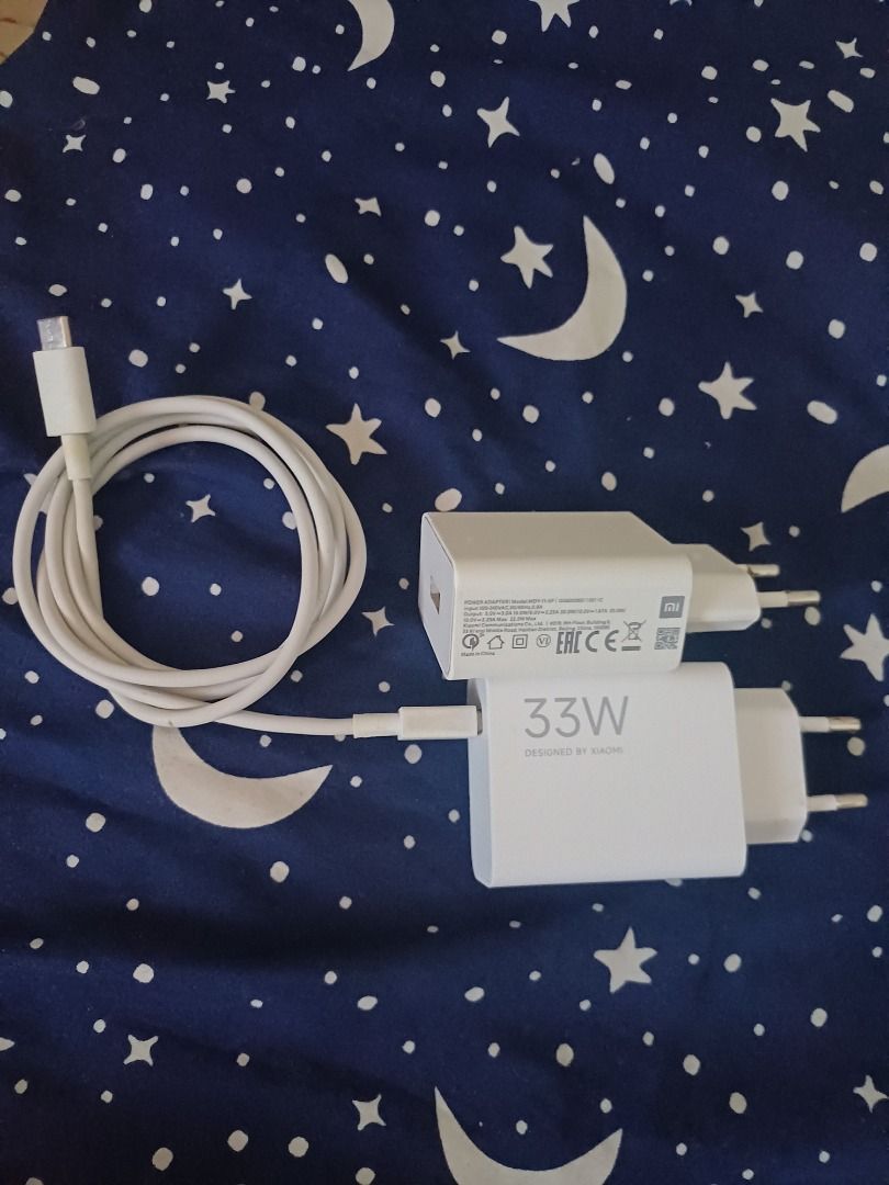 Original Redmi charger Type C 33W (2pcs) (Category: Chargers & Cables) located in Cebu City. Submitted by Brixx (Listing ID 1471192019, Image 3). Description: - Authentic 33W Redmi / Xiaomi fast charging adapter - Includes original Type-C charging cable - Sleek white minimalist design - High-speed charging performance for compatible phones - Durable build quality and safe power output.