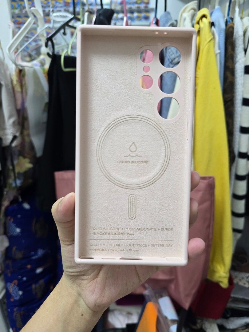 ORIGINAL RINGKE S24 ULTRA PHONE CASE (Category: Cases & Sleeves) located in Mandaluyong City. Submitted by _monamourph (Listing ID 1471226755, Image 2). Description: In excellent condition. Fixed price already :) Such a steal na! hehe.