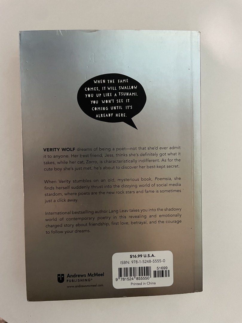 Paperback Book (Category: Storybooks) located in Los Banos. Submitted by peyamey09 (Listing ID 1471126520, Image 2). Description: - Format: Paperback - Condition: Decent, pre-loved shape - Pages: Clean with minor yellowing from storage - Spine: Slight creases from previous reading Shipping thru JNT or LBC Meet up around Los Baños or Calamba area.