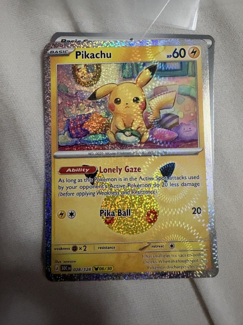 Pikachu (028/128) Pokémon TCG: 30th Celebration (Category: Raw Singles) located in Marikina City. Submitted by jpcollectiblesph (Listing ID 1471268801, Image 1). Description: .