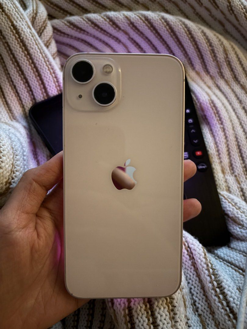 Pink iPhone 13 256GB (Category: iPhone 13 Series) located in Manila. Submitted by nicca_444 (Listing ID 1471272107, Image 1). Description: For sale: iPhone 13 256gb Bought sa powermac last Nov 2021, no history of repair. Issue is shown sa picture na 53% na lang batt health, kayo na lang magpa-bago ng batt para sure kayo hehe Will reset lang din once may buyer na since I just upgraded my phone so spare na siyaa. May cord na charger pero walang ada