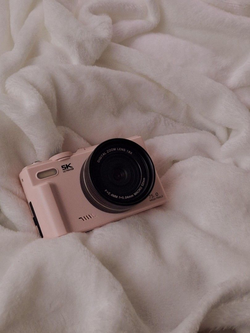 Pink Vetek 8 Digital Camera (5K / 75.0MP) (Category: Cameras) located in Pasig City. Submitted by cashmeree_ (Listing ID 1471217571, Image 1). Description: Selling my pink Vetek 8 digital camera! Great for everyday photo taking, travel & capturing that aesthetic digicam look. 📸✨ RFS: planning to upgrade ​Price & Details: ​Selling Price: ₱2,500 ( Bought for: ₱3k+) ​Condition: Well-maintained, pristine working condition, and no scratches! ​Color: 