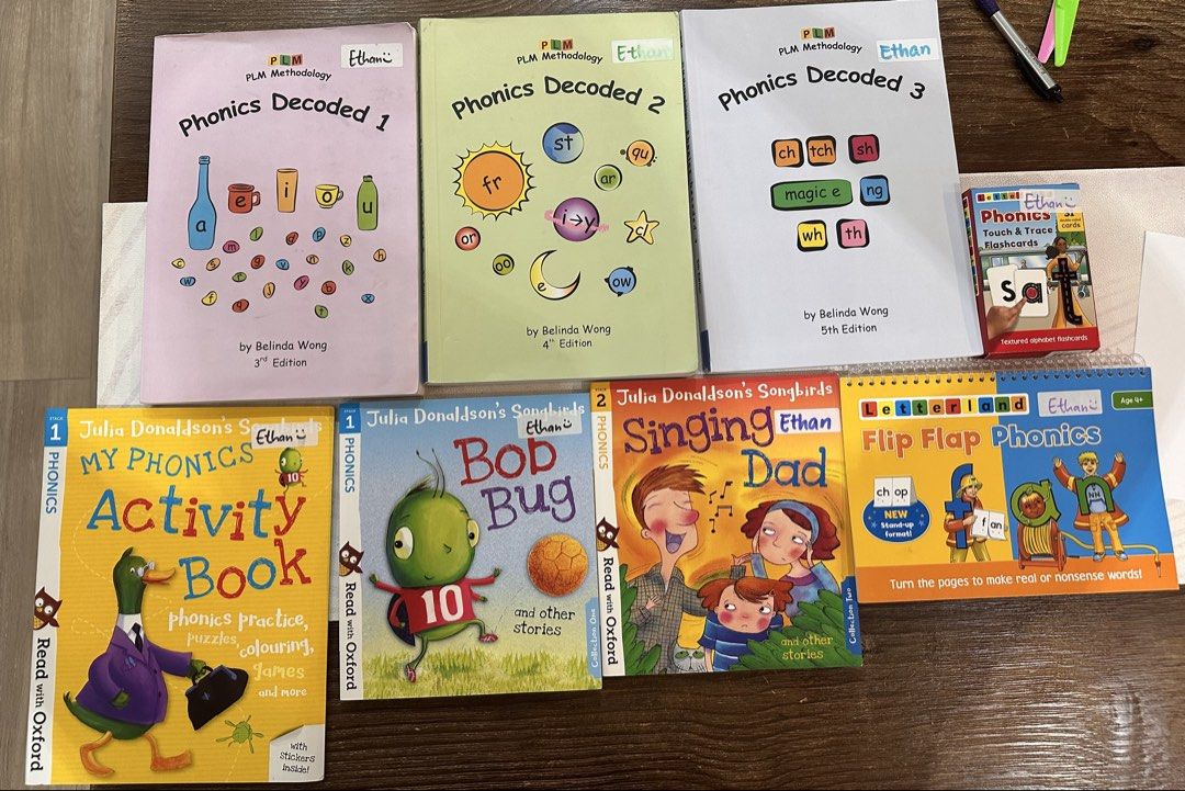 Pgonics PLM Phonics Plus Level 1-3 教材, 興趣與生活, 書本 & 文具, 兒童書籍 - Carousell