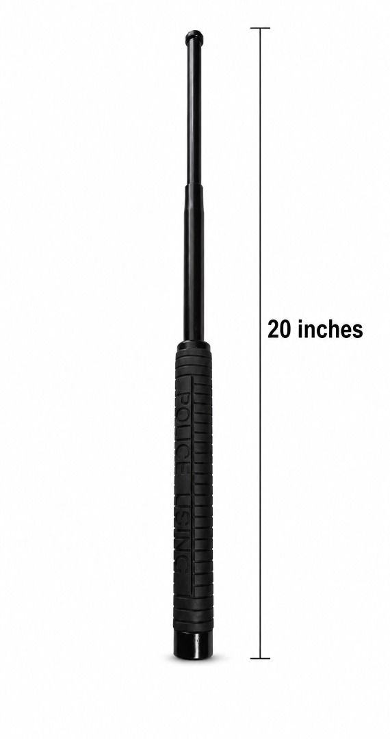 Police Expandable Baton Rubber Handle (Category: Industrial Equipment) located in Manila. Submitted by bellenn (Listing ID 1471147741, Image 3). Description: Color: Black Material: Steel Size: 20 inches Rubber handle Expandable baton Brand new Quality product.