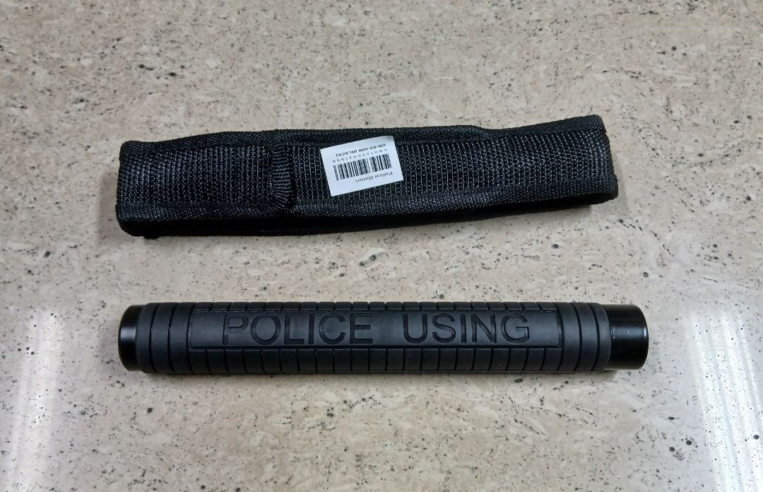 Police Expandable Baton Rubber Handle (Category: Industrial Equipment) located in Manila. Submitted by bellenn (Listing ID 1471147741, Image 2). Description: Color: Black Material: Steel Size: 20 inches Rubber handle Expandable baton Brand new Quality product.