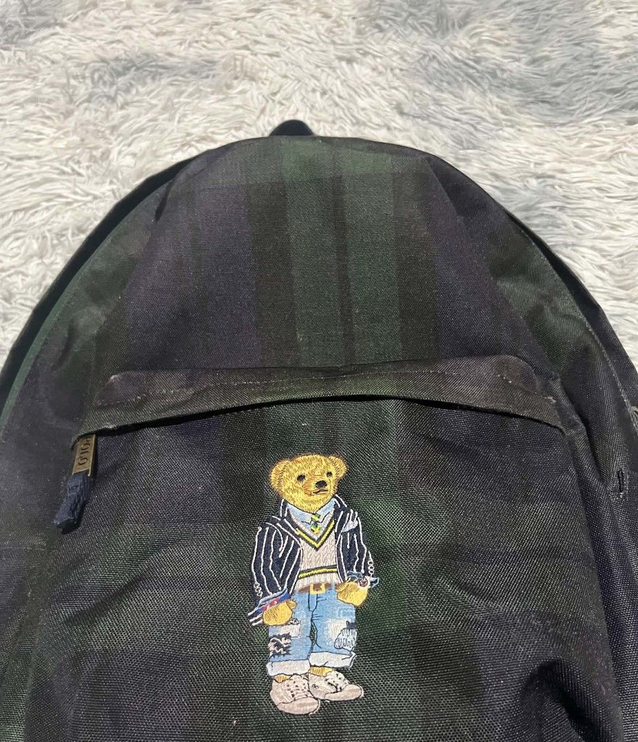 Polo Ralph Lauren Polo Bear Plaid Check Backpack (Category: Backpacks) located in Toledo. Submitted by silverearth.bbc804 (Listing ID 1471258584, Image 3). Description: Polo Ralph Lauren Polo Bear Plaid Check Backpack issues tastas yung tag / sira yung zipper note working parin naman KC double zippers nman xa.