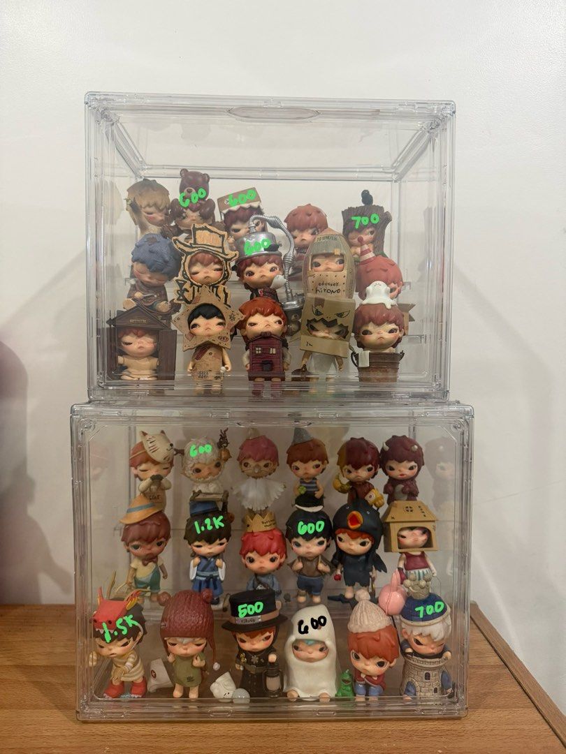 Pop Mart Hirono Blind Box Figures Collection (Category: Designer & Blind Box Toys) located in Manila. Submitted by iya.bns (Listing ID 1471296627, Image 2). Description: LFB WTS (prio: set takers) 3 for 1k on umarked items 2 for 800 loc: sampaloc manila mod: lalamove/jnt.