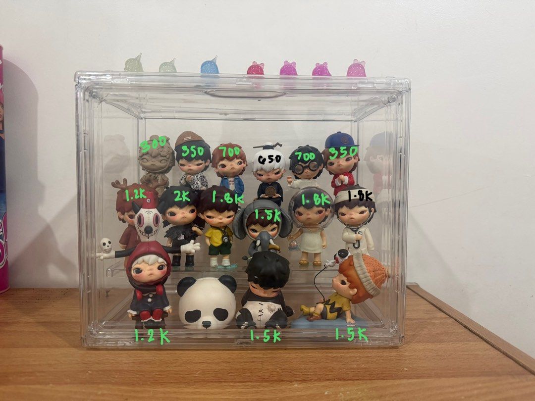Pop Mart Hirono Blind Box Figures Collection (Category: Designer & Blind Box Toys) located in Manila. Submitted by iya.bns (Listing ID 1471296627, Image 3). Description: LFB WTS (prio: set takers) 3 for 1k on umarked items 2 for 800 loc: sampaloc manila mod: lalamove/jnt.